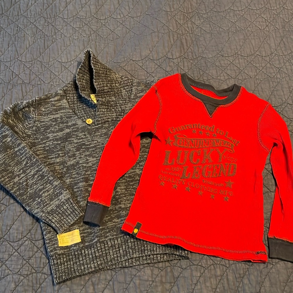 Lucky Brand Sweater and Matching Shirt